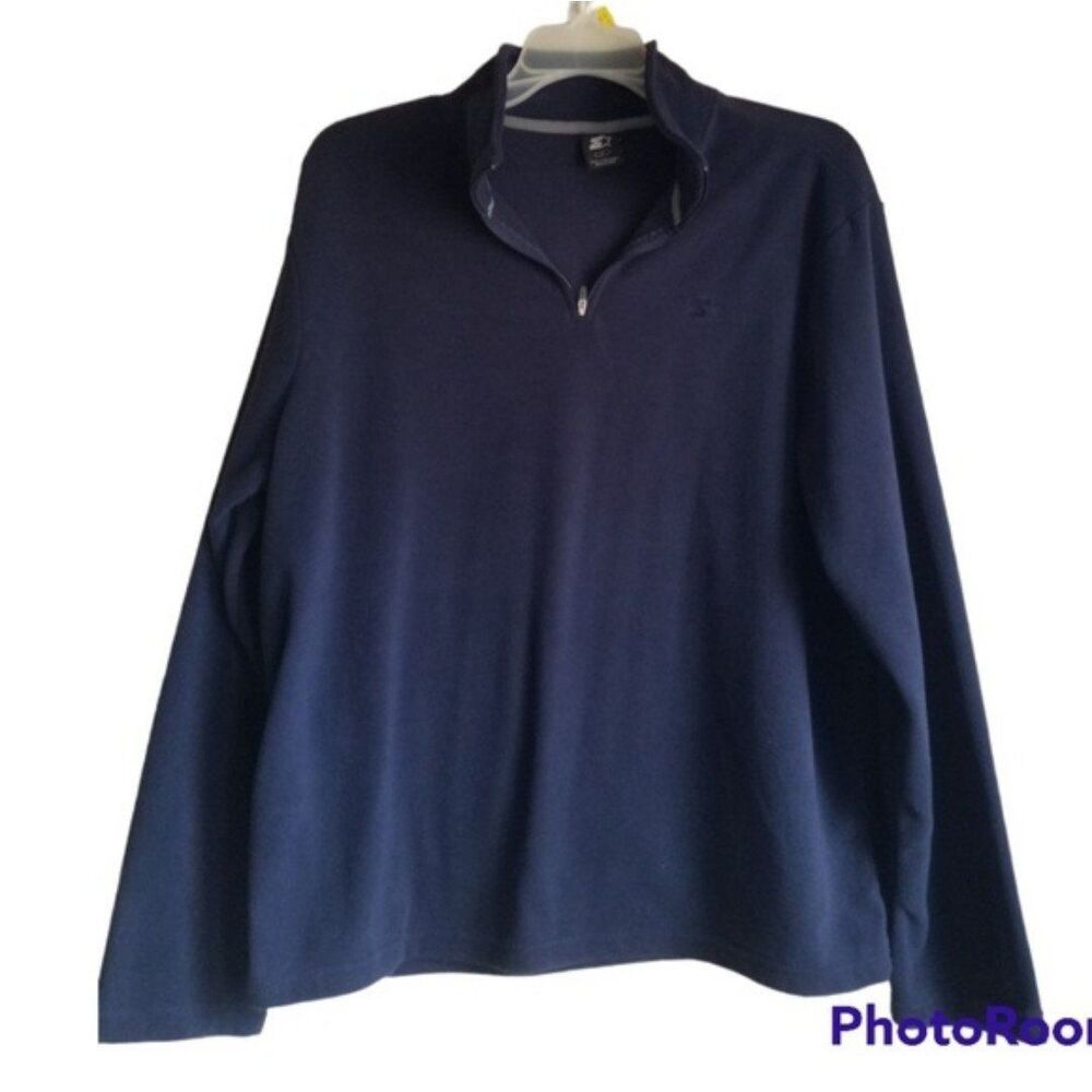 Starter Pull Over Fleece 1/4 Zip Collar Sweatshirt, Size Large NWOT